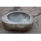 Vasque à poser en galet de rivière 46-45 cm porte savon (GAL55-001-SAVON)