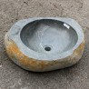 Vasque à poser en galet de rivière 51-48 cm porte savon (GAL55-004-SAVON)