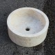 Vasque à poser Ø40 cm en pierre naturelle marbre full polish (MARØ40-POLISH-CR)