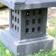 Lanterne japonaise en pierre de lave noir (LJ-N06)