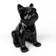 Statue Bulldog noir laquée (RES002NO)