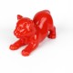 Statue Bébé Tigre rouge laquée (RES003RO)