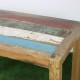 Table haute en Teck de bois de bateau 140x70 cm (TEC3013-011)