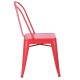 Chaise en métal 718C Rouge mat (MATTE-RED)