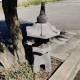 Lanterne japonaise en pierre de lave noir H80 cm (LJ-N09)