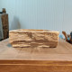 Vasque à poser 40x38 cm en bois pétrifié fossilisé (FOSS45-035YL)