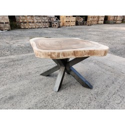 Table en bois de Suar ronde Ø150x119cm (RSUAR01-150)