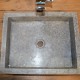 Vasque marbre rectangulaire 50 cm avec trou robinet (VASM50ST)