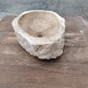 Vasque à poser 43x31 cm en bois pétrifié fossilisé (FOSS45-050YL)