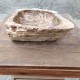 Vasque à poser 55x46 cm en bois pétrifié fossilisé (FOSS45-051YL)