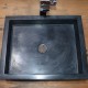 Vasque marbre rectangulaire 50 cm avec trou robinet (VASM50ST)