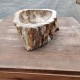 Vasque à poser 46x28 cm en bois pétrifié fossilisé (FOSS45-055YL)