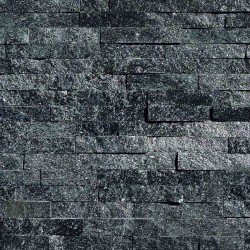 Parement pierre Quartzite noir 15x55 (PIER-G013)