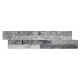 Parement pierre Quartzite gris blanc strass 10x36 (PIER-P009)