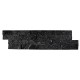 Parement pierre Quartzite noir strass 10x36 (PIER-P012)