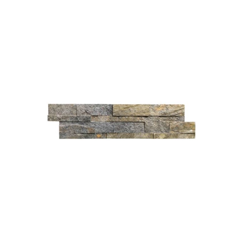 Parement pierre naturelle Wall grigio mix 15,2x61,5 cm - Réflex