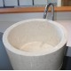 Vasque ronde sur pied marbre (VASQ40PR)