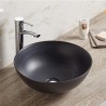 Vasque céramique en bol ronde noir mat L41,5 cm