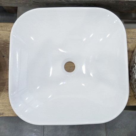 Vasque Vitra céramique blanc carré 46x46 cm