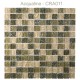 Mosaïque 30x30 en verre craquelé Vert Beige (CRA011)