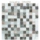Mosaïque 30x30 en verre craquelé Blanc / Taupe / Décors / Pierre (CRA050)