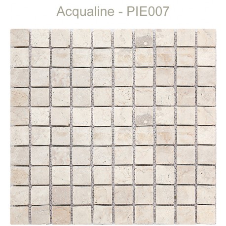 Mosaïque 30x30 pierre Blanc / Beige (PIE007)