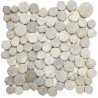 Mosaïque 30x30 pierre ronde variable clair / Gris (PIE027)
