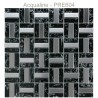 Mosaïque 30x30 verre et métal Noir / Alu (PRE604)