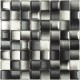 Mosaïque 30x30 verre dégradé noir / blanc (3D001)