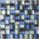 Mosaïque 30x30 verre dégradé bleu / vert d'eau / Noir / Blanc (3D002)