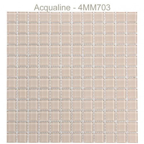 Mosaïque 30x30 verre (23x23mm) 4mm beige (4MM703)